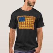 Pizza American Flag 4. Juli Funny Food Boys Gi T-Shirt (Vorderseite)