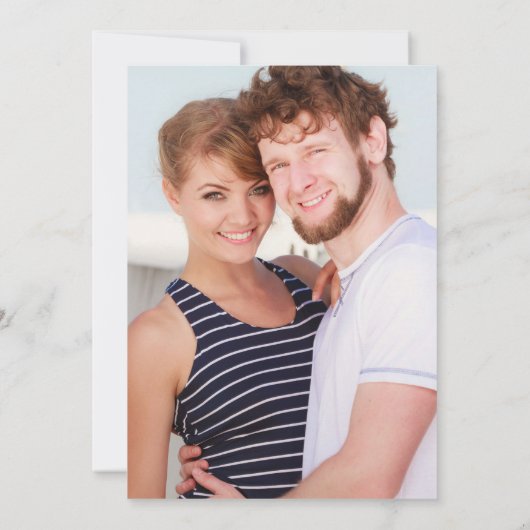 Pizza Amore Foto Wedding Save The Date (Rückseite)