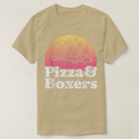 Pizza and Boxers or Boxer  T-Shirt (Design vorne)