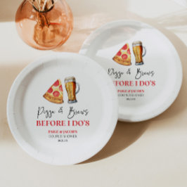 Pizza and Brews Before I Do's Couples Shower Pappteller