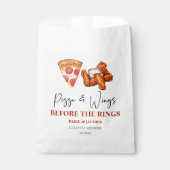 Pizza and Wings Before The Wings Couples Shower Geschenktütchen (Vorderseite)