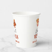 Pizza and Wings Birthday Party Pappbecher (Rechts)