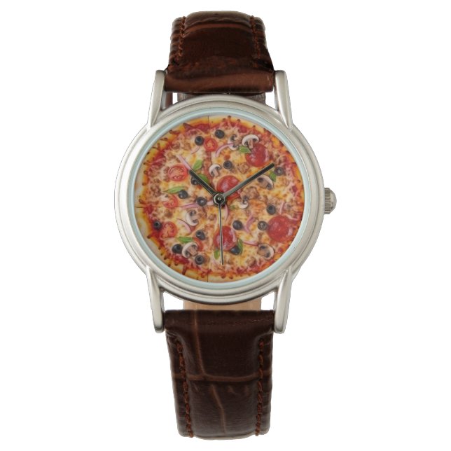 Pizza Armbanduhr (Vorderseite)