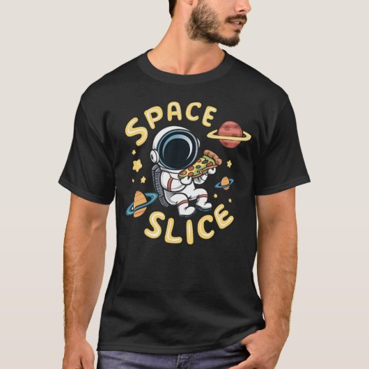 Pizza Astronaut T-Shirt (Vorderseite)