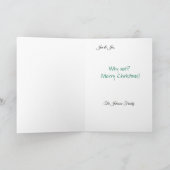 Pizza auf Erden Feiertagskarte (Innenseite)