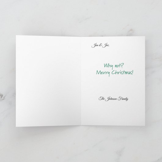 Pizza auf Erden Feiertagskarte (Innenseite)