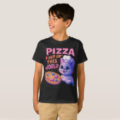 Pizza: Aus dieser Welt | Space Koch Cat T-Shirt (Vorne ganz)