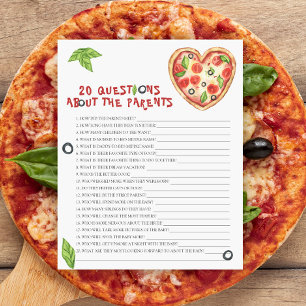 Pizza Baby Dusche 20 Fragen über die Eltern