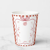 Pizza Baby Dusche Party Pappbecher (Rückseite)