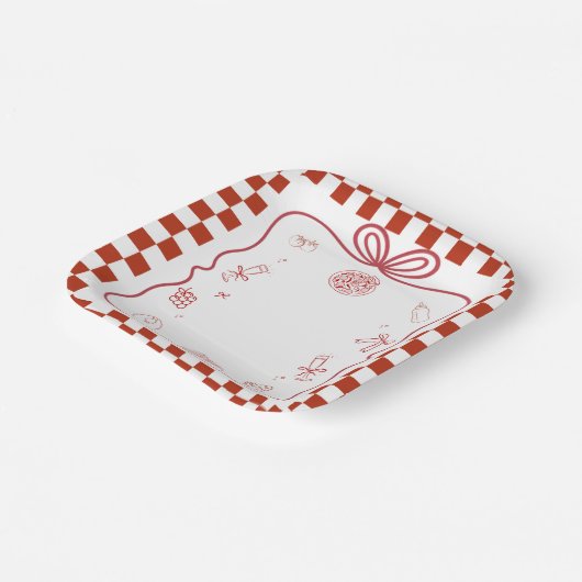 Pizza Baby Dusche Party Pappteller (Gewinkelt)