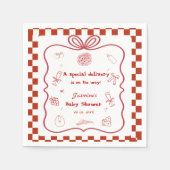 Pizza Baby Dusche Party Serviette (Vorderseite)