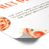 Pizza Baby Dusche Raten Sie das süße Mess Schild (Ecke)