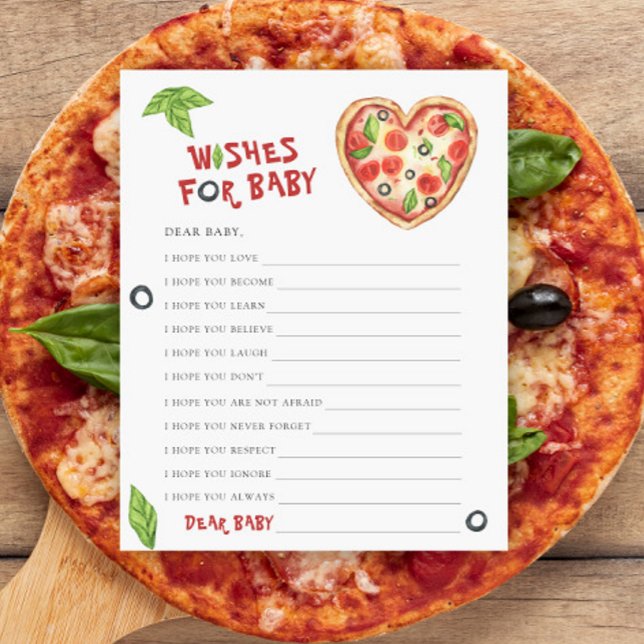 Pizza Baby Dusche Wünsche für Kinder (Von Creator hochgeladen)