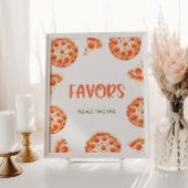 Pizza Baby Duschfavoriten Schild, Slice Slice Baby Poster