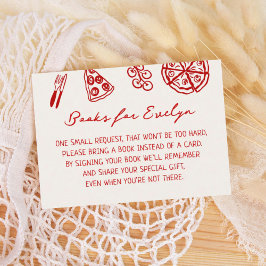 Pizza Baby Showbuchung Begleitkarte