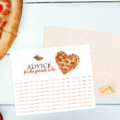 Pizza Baby Shower Advice Card - Spaß Keepake für C