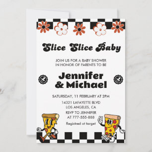 Pizza-Baby-Shower-Einladungen Slice Slice Baby Einladung