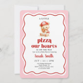 Pizza Baby Shower Invitation Einladung (Vorderseite)