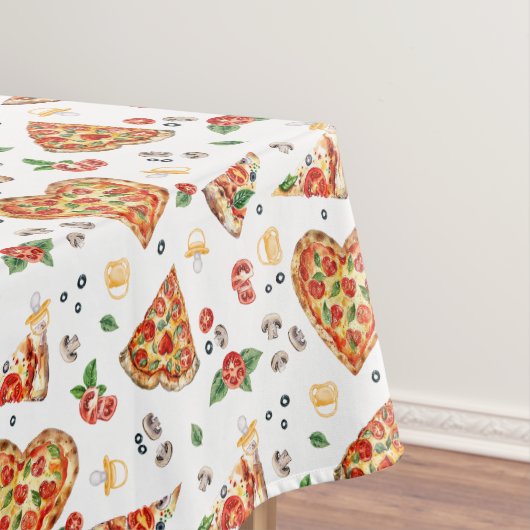 Pizza Baby Shower Tablecloth - Pizza und Schnuller Tischdecke (Beispiel)
