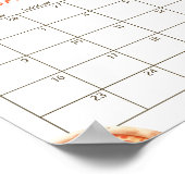 Pizza Baby Showrate Terminkalender Poster (Ecke)