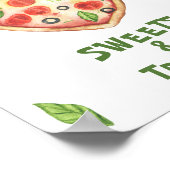 Pizza Babydusche - Süßigkeiten und Leckereien Poster (Ecke)
