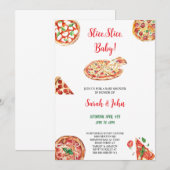 PIZZA BABYSHOWER EINLADUNG (Vorne/Hinten)