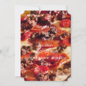 Pizza-Bachelor-Party mit Wurst Einladung (Rückseite)