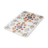 Pizza Badezimmer Badematte (Schrägansicht)