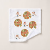 Pizza Badezimmer Handtuchhalter Sets (Waschlappen)