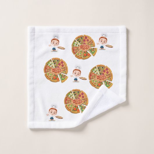 Pizza Badezimmer Handtuchhalter Sets (Waschlappen)