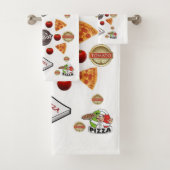 Pizza Badezimmer Handtuchhalter Sets (Insitu)