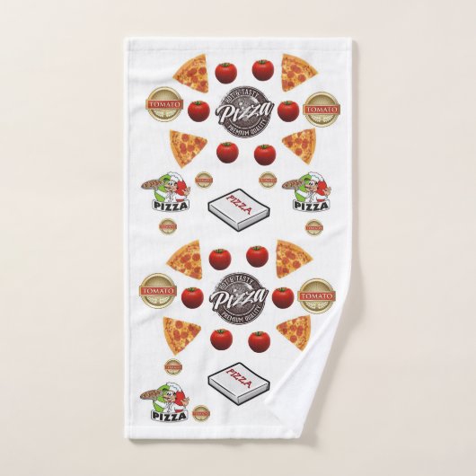 Pizza Badezimmer Handtuchhalter Sets (Handtuch)