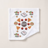 Pizza Badezimmer Handtuchhalter Sets (Waschlappen)