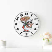 Pizza Baker Clock Große Wanduhr (Zuhause)