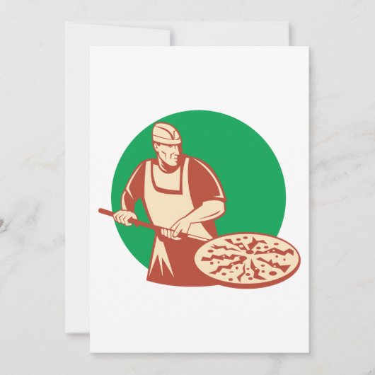 Pizza Baker Einladung (Vorderseite)
