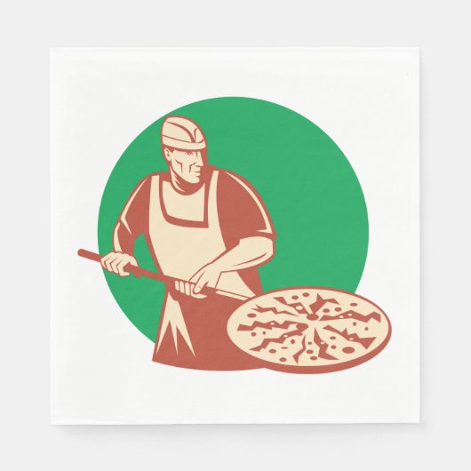 Pizza Baker Napkins Serviette (Vorderseite)