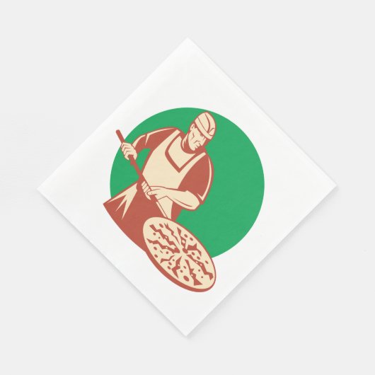 Pizza Baker Napkins Serviette (Ecke)