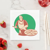 Pizza Baker Napkins Serviette