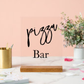 Pizza-Bar-Hochzeit Acryl-Schild Acrylschild (Hochzeit)