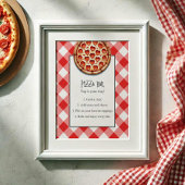 Pizza Bar Sign Poster
