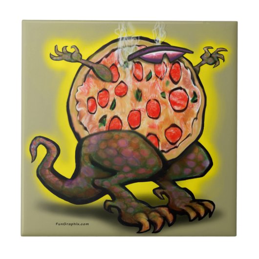 Pizza Beast Fliese (Vorderseite)