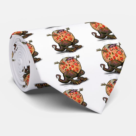 Pizza Beast Krawatte (Gerollt)