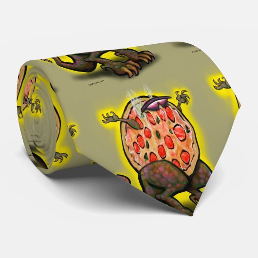 Pizza Beast Krawatte (Gerollt)