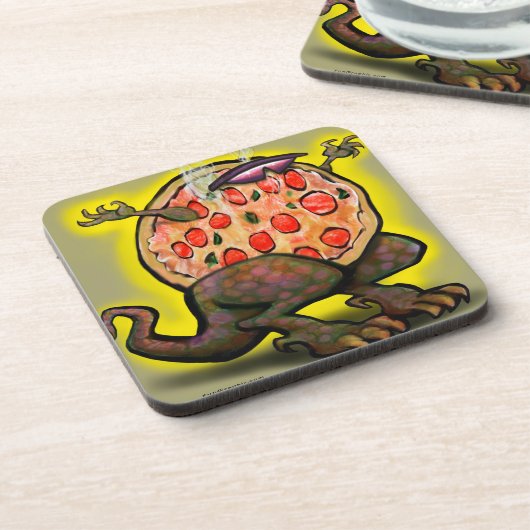 Pizza Beast Untersetzer (Linke Seite)