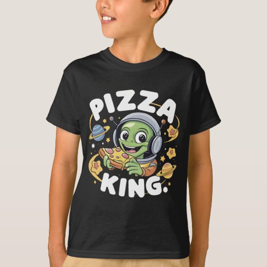 Pizza Beats: Cartoon Character Groooding with Head T-Shirt (Vorderseite)