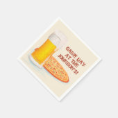 Pizza & Beer Football Game Day Party Napkins Serviette (Ecke)