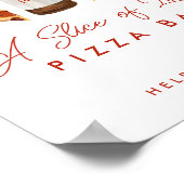 Pizza & Beer Paare Dusche Pizza Bar Schild (Ecke)