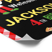 Pizza Begrüßung Party Schild Pizza macht Party Pla (Ecke)