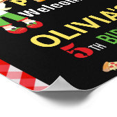 Pizza Begrüßungsschild Party Pizza Kochen Party Poster (Ecke)