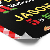 Pizza Begrüßungsschild Party Pizza Kochen Party Poster (Ecke)
